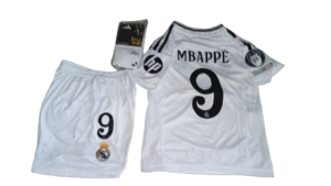 Conjunto Niños Real Madrid Mbappe Titular 24 25