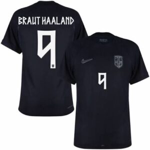 Camiseta Noruega Visitante Haaland 26 27 Copa del Mundo