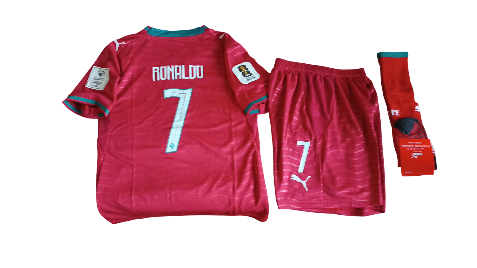 CONJUNTO NIÑOS PORTUGAL RONALDO TITULAR 26 27